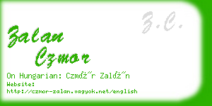 zalan czmor business card
